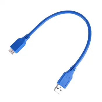 Новый Соединительный кабель для жесткого диска USB 3.0 Высокоскоростной Передачи Данных Mobile AM Male к Линии Подключения жесткого диска Micro-B для Компьютера