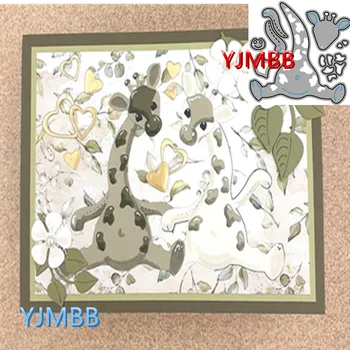YJMBB 2021, Новое Милое животное, Жираф, Форма для резки металла, Альбом для Вырезок, бумага, Открытка 