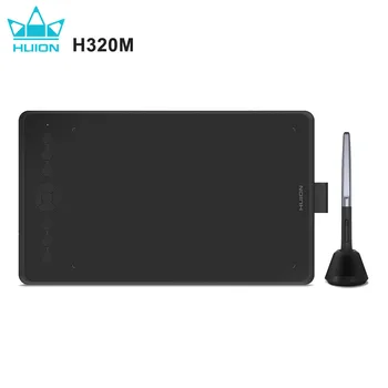 Huion Black H320M Графический Планшет для Рисования ЖК-Цифровая Доска Для Письма Планшет 8192 Уровня с безбатарейным стилусом для ПК Android