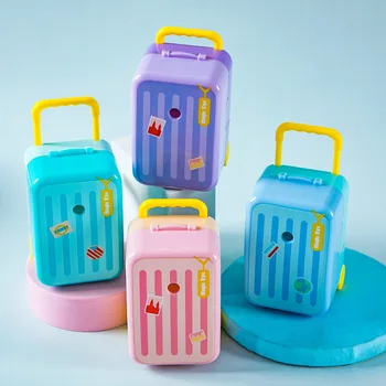 Новая точилка для карандашей в форме чемодана, 3 цвета, креативные канцелярские принадлежности Kawaii, школьные принадлежности