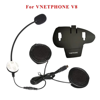 10-Контактный Разъем Mini USB для Микрофона, Динамика, Гарнитуры и Шлема, Зажим для внутренней связи для VNETPHONE V8, Интерком, Мотоцикл, Bluetooth