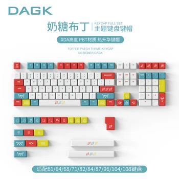 1 Комплект Накладок с Ириской Тема XDA Keycaps PBT Key-Cap Вишневый Профиль Для Механической клавиатуры Для GK61 GH60 RK61 Nort Face Базовый комплект