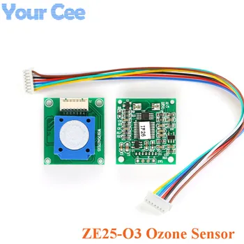 Модуль датчика озонового газа ZE25-O3, обнаруживающий озон O3 UART/аналоговое напряжение/волну PWM 3,7-5,5 В