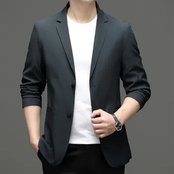 6201-2023 Мужской костюм, весенний новый деловой профессиональный мужской пиджак, повседневная корейская версия костюма