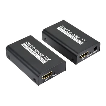 Сетевой передатчик HDMI Extender 60m - HD с питанием по кабелю POC, функцией EDID, сетевой удлинитель R