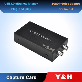 USB3.0 60 кадров в секунду SDI HDMI-совместимый Блок Видеозахвата HD-Граббер-ключ Для прямой трансляции игр 1080P OBS vMix Wirecast Xsplit