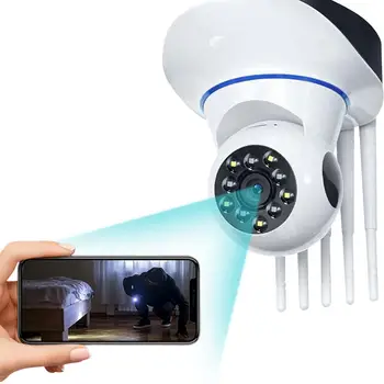 Домашние Камеры С Управлением по мобильному телефону Беспроводная Домашняя Камера Безопасности WiFi Smart Remote Monitor Ночного Видения AI Обнаружение Человека