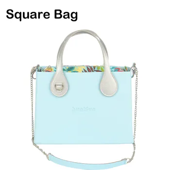 Новая Сумка в стиле O Bag с логотипом Huntfun, Резиновая Силиконовая Квадратная сумка со вставкой, ручка с пряжкой D, цепочка через плечо, Женская сумка, сумка через плечо