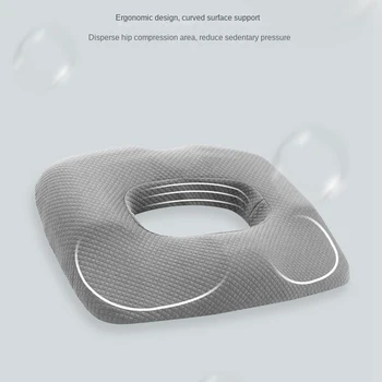1 шт., мягкая подушка с эффектом памяти для беременных, медленный отскок, подушка для облегчения боли для беременных, серый