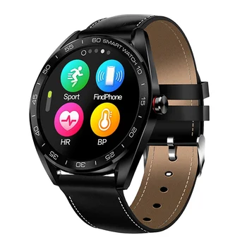 2021 Новое поступление смарт-часов K7 для IOS и Android, водонепроницаемые часы с круглым экраном, с кожаным и стальным ремешком, умные часы