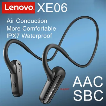 Беспроводные наушники Lenovo XE06 Bluetooth IPX7, водонепроницаемая гарнитура с двойным микрофоном на шее, наушники для занятий спортом, Фитнесом, йогой